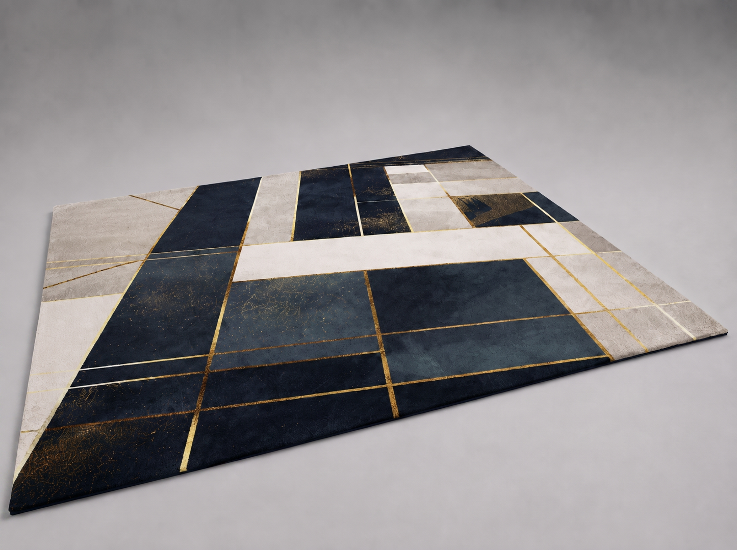 Abstrakter Mosaik-Teppich – Detailansicht