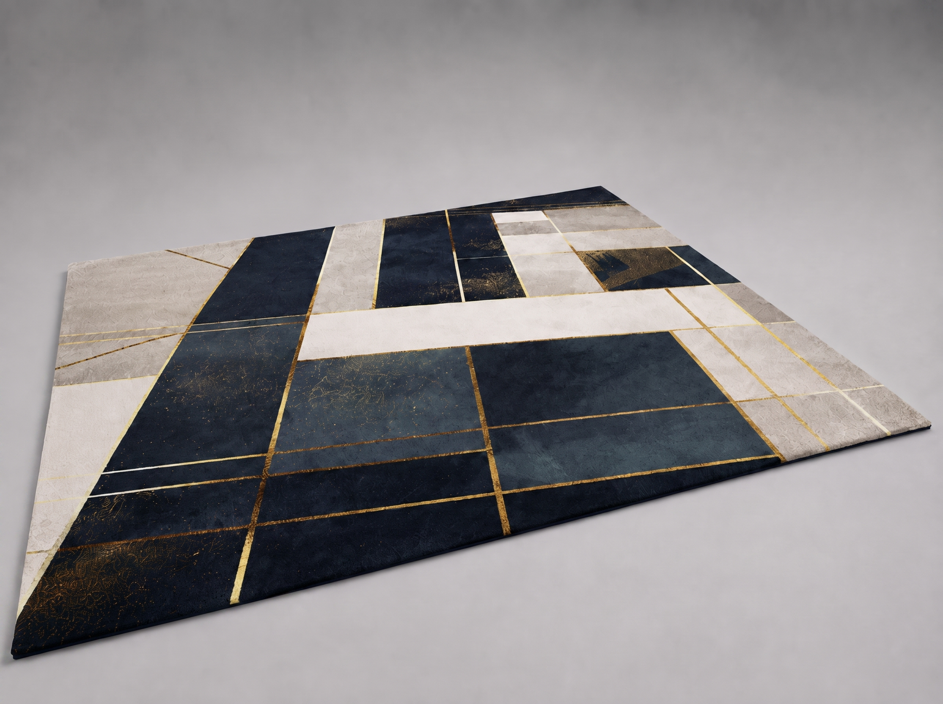 Abstrakter Mosaik-Teppich – Detailansicht