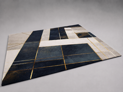 Abstrakter Mosaik-Teppich – Detailansicht