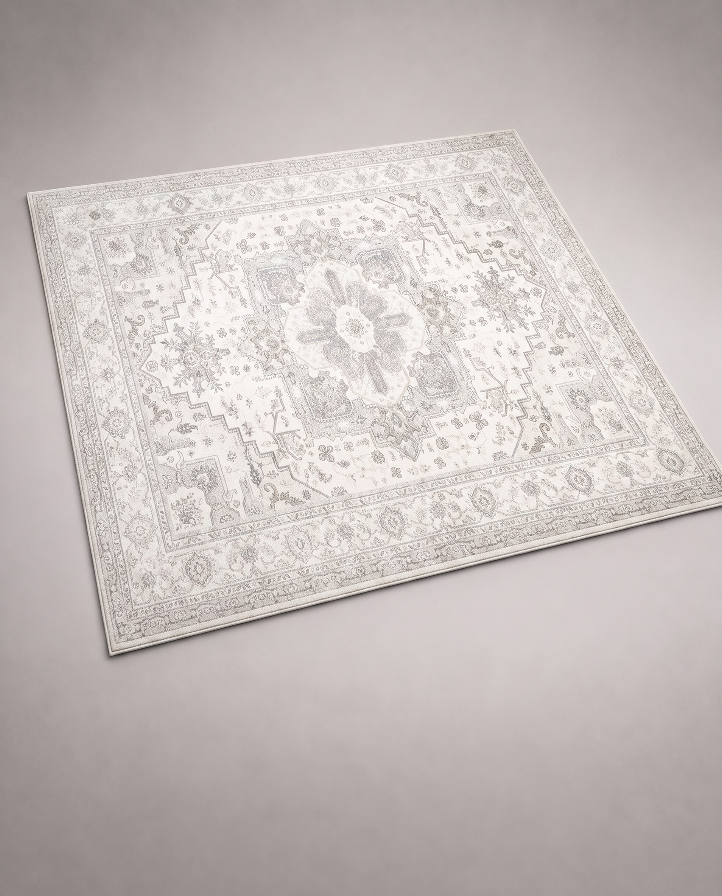 Geometrischer Boho-Teppich – Detailansicht