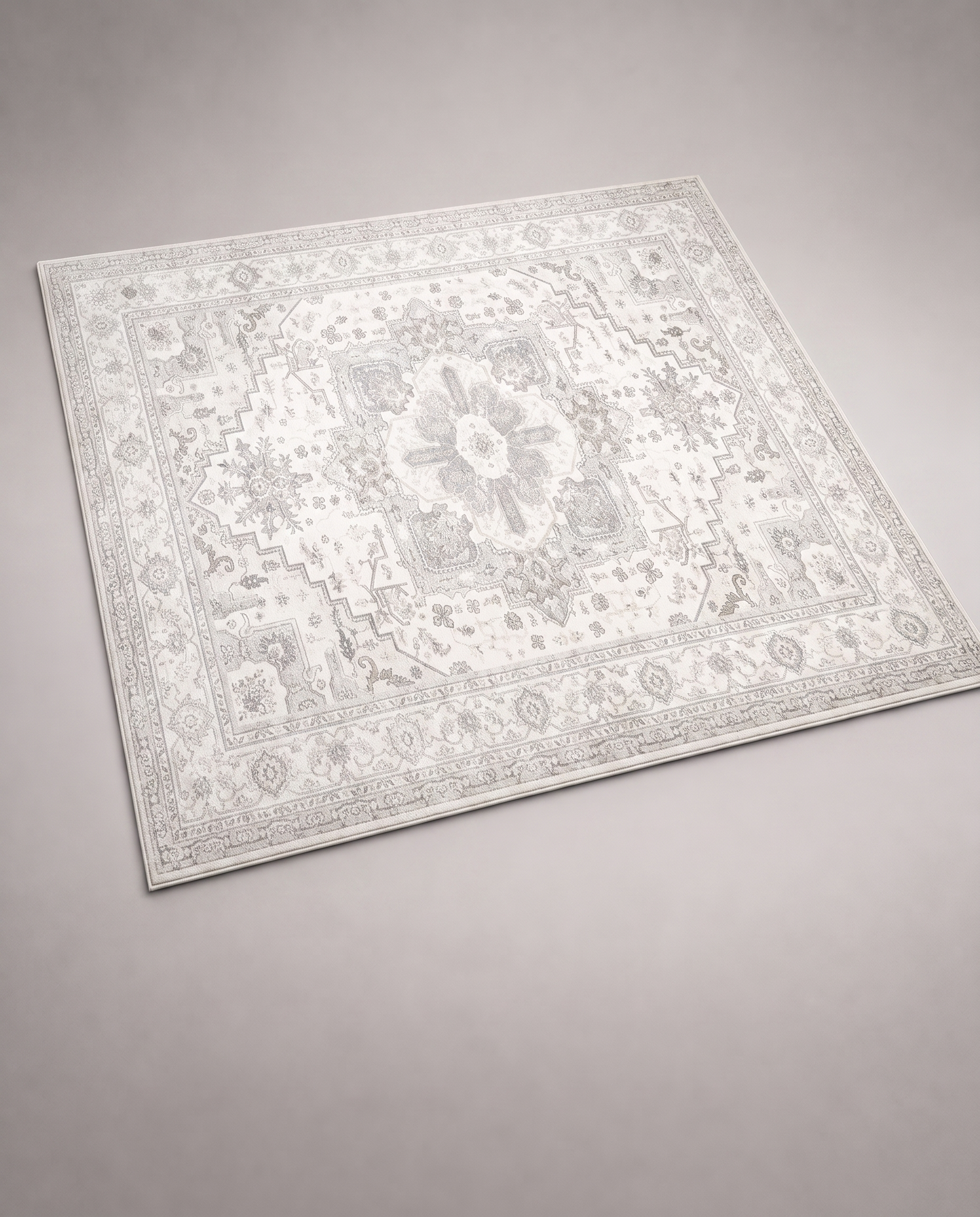 Geometrischer Boho-Teppich – Detailansicht