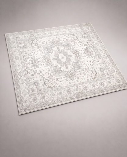 Geometrischer Boho-Teppich – Detailansicht
